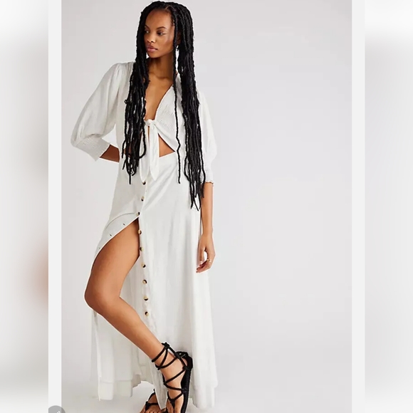 Free People String of Hearts Cut-Out Maxi Dress - Picture 2 of 16